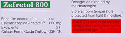 Zefretol 800mg Strip Of 10 Tablets