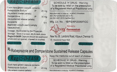 Ragiz D E & Sr Strip Of 10 Capsules