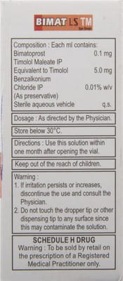 Bimat Ls Tm Bottle Of 3ml Eye Drops