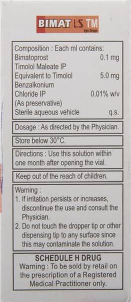 Bimat Ls Tm Bottle Of 3ml Eye Drops