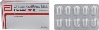 Lorsaid Sd 8mg Strip Of 10 Tablets