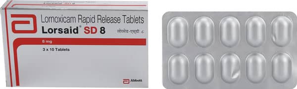 Lorsaid Sd 8mg Strip Of 10 Tablets