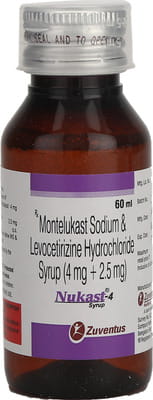 Nukast 4mg Bottle Of 60ml Syrup