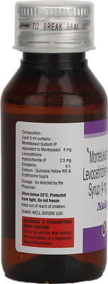 Nukast 4mg Bottle Of 60ml Syrup