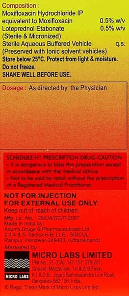 Moxigram Lx Bottle Of 5Ml Eye Drops