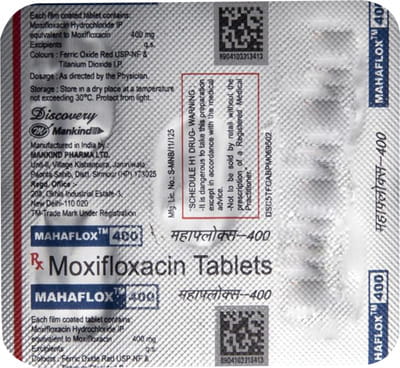 Mahaflox 400mg Strip Of 5 Tablets