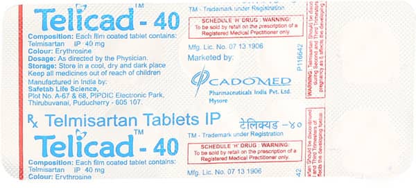 Telicad 40mg Strip Of 10 Tablets