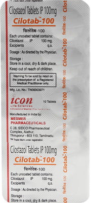 Cilotab 100mg Strip Of 10 Tablets
