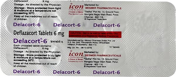 Delacort 6mg Strip Of 10 Tablets