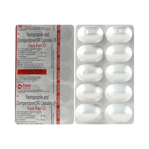 Fastpan D Strip Of 10 Capsules