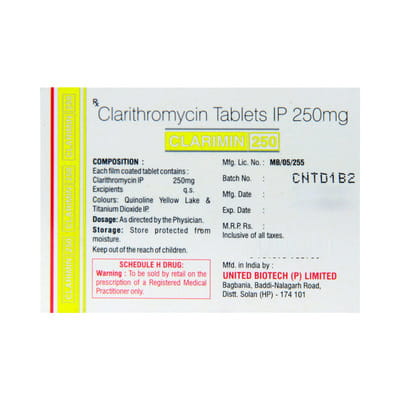 Clarimin 250mg Tablet