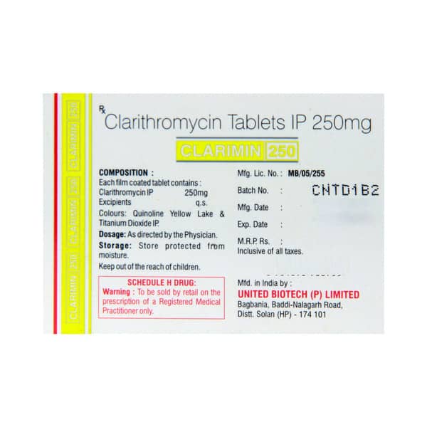 Clarimin 250mg Tablet