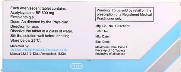 Efetil 600Mg Strip Of 10 Effervescent Tablets