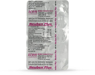 Neuben Plus Strip Of 10 Tablets