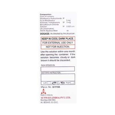 Occumox Kt Bottle Of 5ml Eye Drops