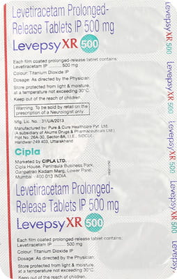 Levepsy Xr 500mg Strip Of 10 Tablets