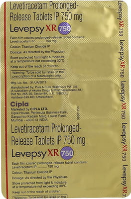 Levepsy Xr 750mg Strip Of 10 Tablets