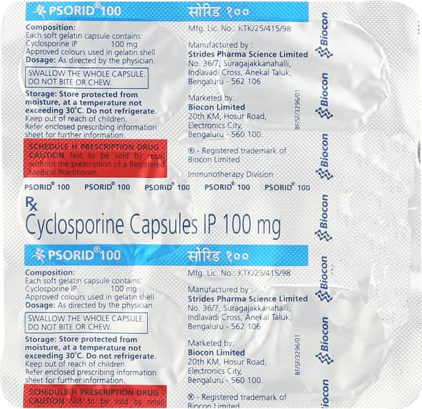 Psorid 100 Softgel Capsule