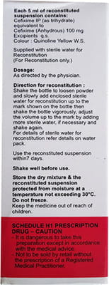 Zofix 100mg Dry Syrup 30ml