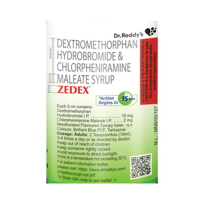 Zedex Natural Syrup 100ml