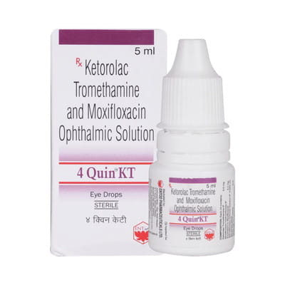 4 Quin Kt Bottle Of 5ml Eye Drops