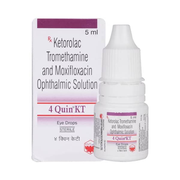 4 Quin Kt Bottle Of 5ml Eye Drops