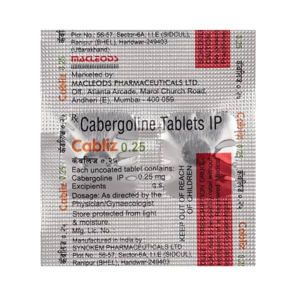 Cabliz 0.25Mg Strip Of 2 Tablets