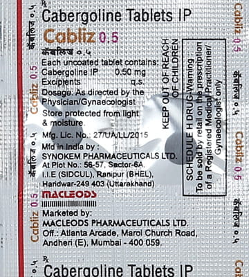 Cabliz 0.5mg Strip Of 2 Tablets