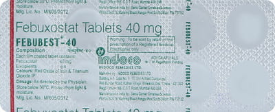 Febubest 40mg Strip Of 10 Tablets