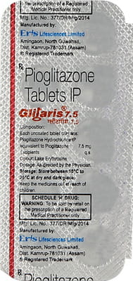 Glitaris 7.5mg Strip Of 10 Tablets