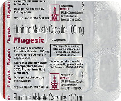 Flugesic 100mg Strip Of 10 Capsules