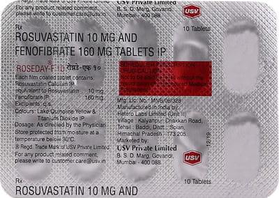 Roseday F 10mg Strip Of 10 Tablets