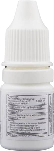 Bimat Ls Bottle Of 3ml Eye Drops