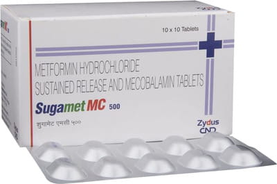 Sugamet Mc 500mg Strip Of 10 Tablets