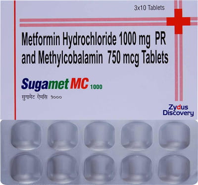 Sugamet Mc 1gm Strip Of 10 Tablets