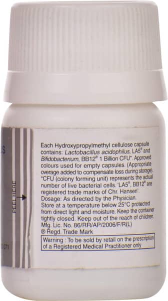 Bactiv Bottle Of 10 Probiotic Veg Capsules