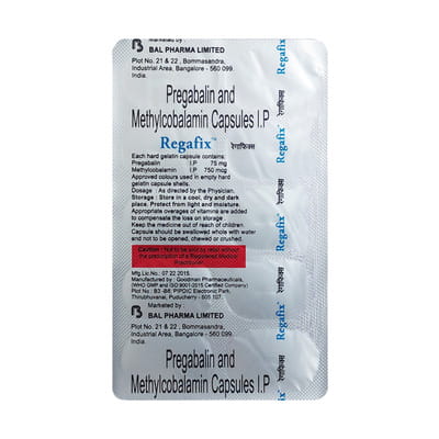 Regafix Strip Of 10 Capsules