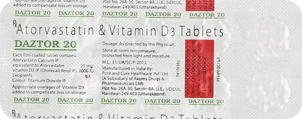 Daztor 20Mg Strip Of 10 Tablets