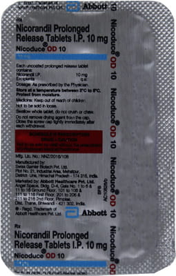 Nicoduce Od 10mg Bottle Of 10 Tablets