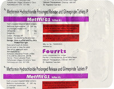 Metffil G1 Strip Of 10 Tablets