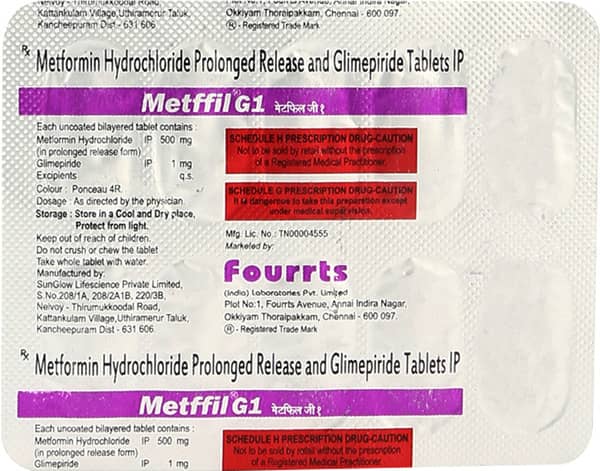 Metffil G1 Strip Of 10 Tablets