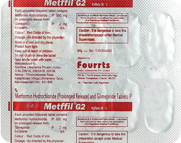 Metffil G2 Strip Of 10 Tablets