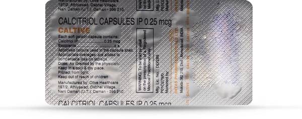 Caltive 0.25mcg Strip Of 10 Capsules
