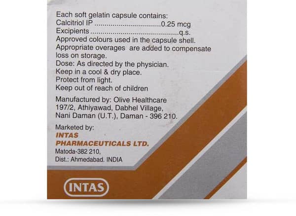 Caltive 0.25mcg Strip Of 10 Capsules