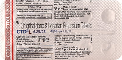 Ctd L 6.25/25mg Strip Of 10 Tablets