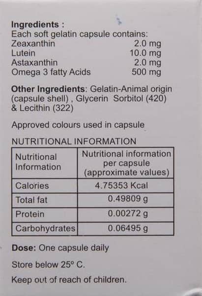 Retinox Strip Of 10 Capsules