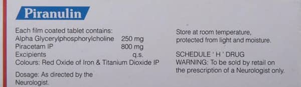 Piranulin Strip Of 10 Tablets