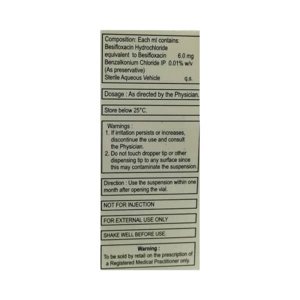Besix Bottle Of 5ml Eye Drops