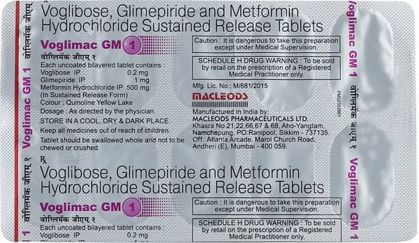 Voglimac Gm 1mg Strip Of 10 Tablets