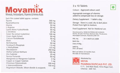 Movamix Strip Of 10 Tablets